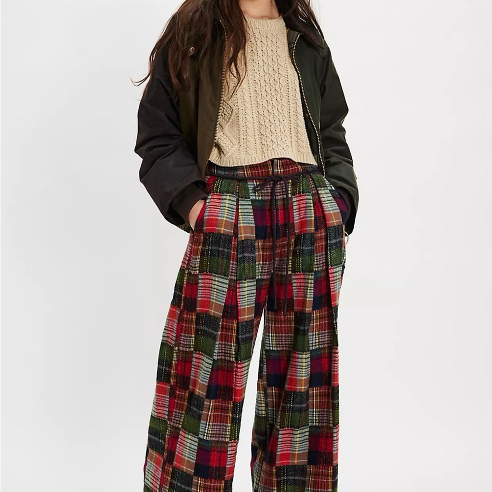 NWOT Fillipa Belted Wide-Leg Trousers(XS)(CURRENT)(SAMPLE PIECE)